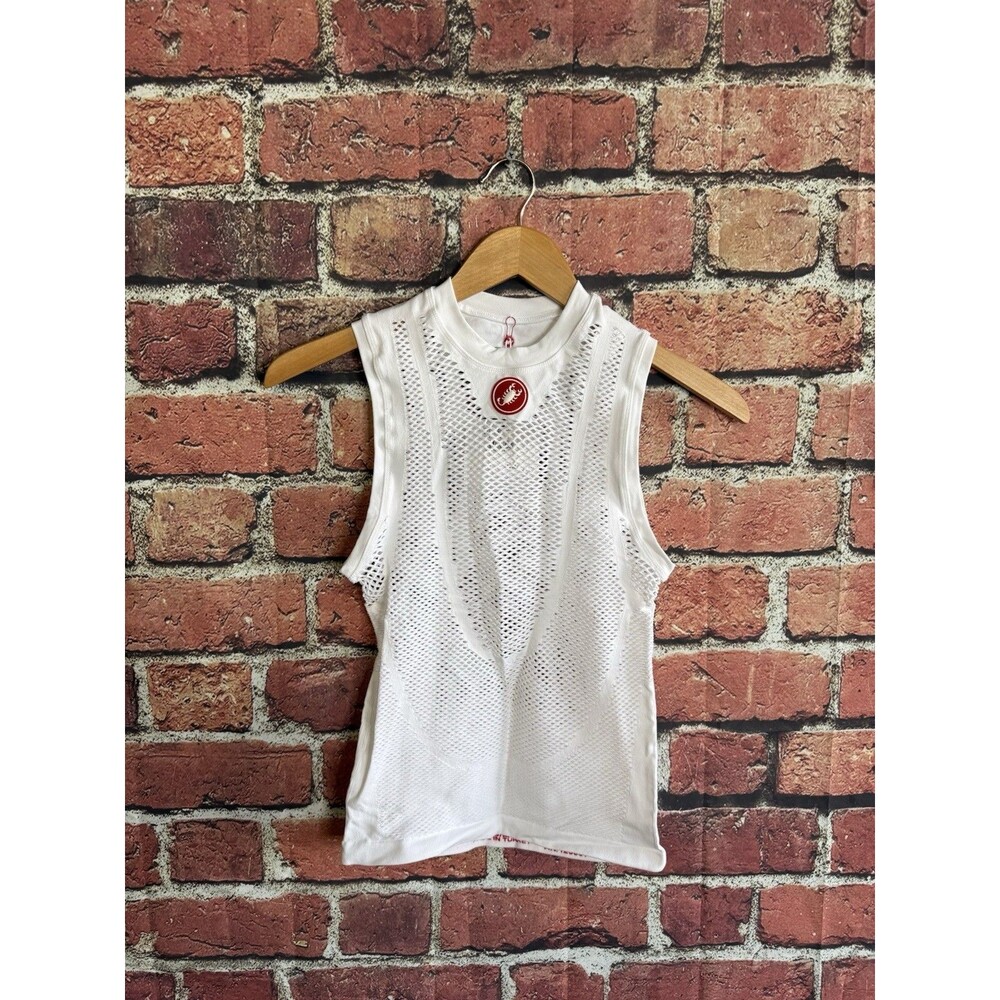 Castelli Core Mesh 3 Sleeveless Men's Cycling Base Layer Top White Small 4517028
